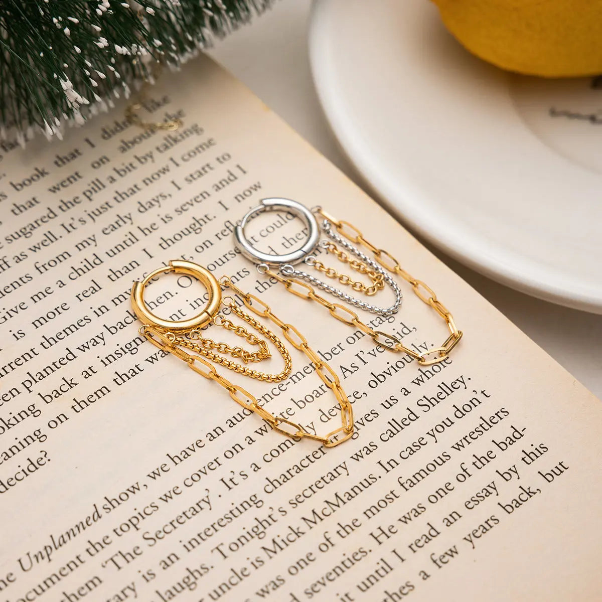 Stainless Steel Earrings With A Chic Tassel Design - visax