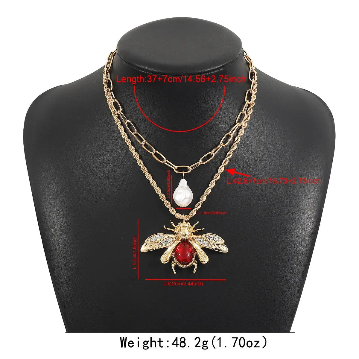 Retro Insect Water Drop And Animal Necklace With A Niche High-End Vibe - visax